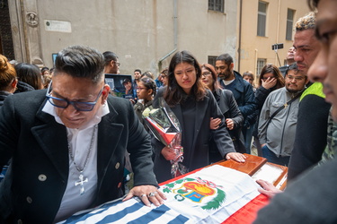 Genova, chiesa Santa caterina - funerali - Ucciso da una freccia