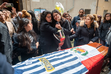 Genova, chiesa Santa caterina - funerali - Ucciso da una freccia