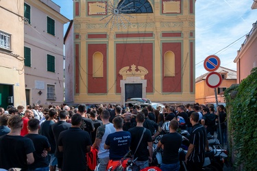 Genova, Palmaro - chiesa S M Assunta - funerale del 27enne deced