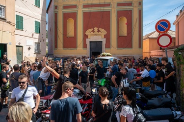 Genova, Palmaro - chiesa S M Assunta - funerale del 27enne deced