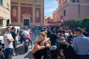 Genova, Palmaro - chiesa S M Assunta - funerale del 27enne deced