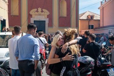 Genova, Palmaro - chiesa S M Assunta - funerale del 27enne deced