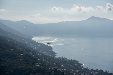 Genova, monte Fasce - incendio di probabile origine dolosa