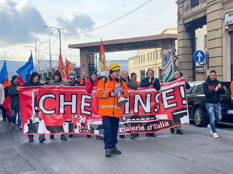 Genova, Cornigliano - manifestazione ILVA