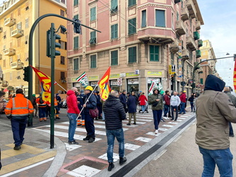 Genova, Cornigliano - manifestazione ILVA