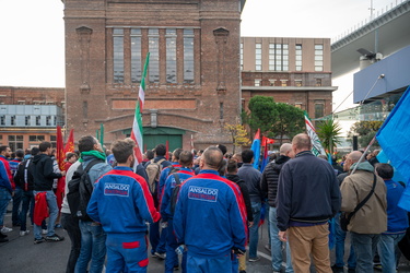 Genova, manifestazione lavoratori Ansaldo Energia