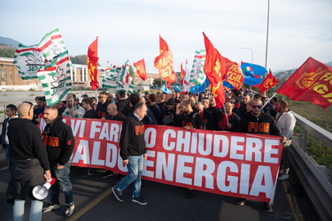 Genova, manifestazione lavoratori Ansaldo Energia