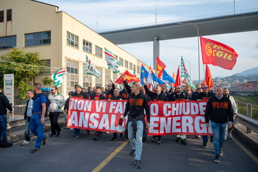 Genova, manifestazione lavoratori Ansaldo Energia