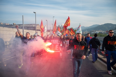 Genova, manifestazione lavoratori Ansaldo Energia