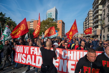 Genova, manifestazione lavoratori Ansaldo Energia