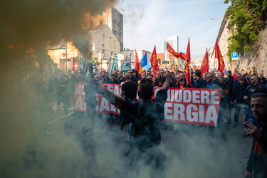 Genova, manifestazione lavoratori Ansaldo Energia