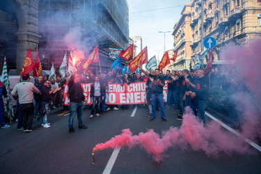 Genova, manifestazione lavoratori Ansaldo Energia