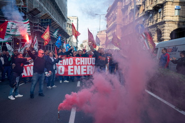 Genova, manifestazione lavoratori Ansaldo Energia