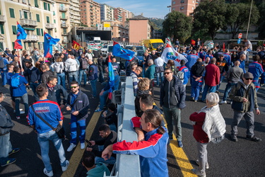 Genova, manifestazione lavoratori Ansaldo Energia