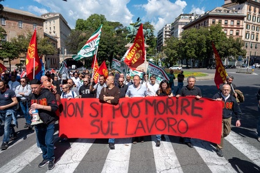 Genova, manifestazione lavoratori ex ILVA
