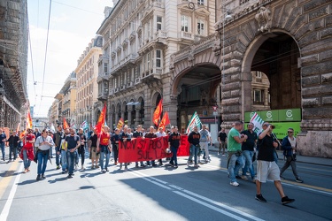 Genova, manifestazione lavoratori ex ILVA