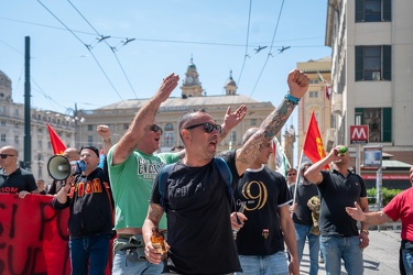 Genova, manifestazione lavoratori ex ILVA