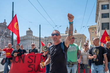 Genova, manifestazione lavoratori ex ILVA