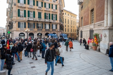 Genova, prefettura - presidio contro il transito di armi nel por