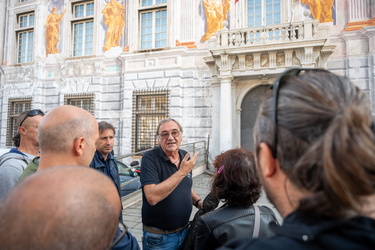 Genova, palazzo San Giorgio - presidio camalli compagnia unica p