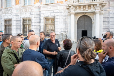 Genova, palazzo San Giorgio - presidio camalli compagnia unica p