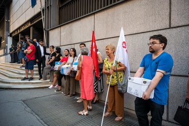 Genova, tribunale - primo giorno processo crollo ex Ponte Morand