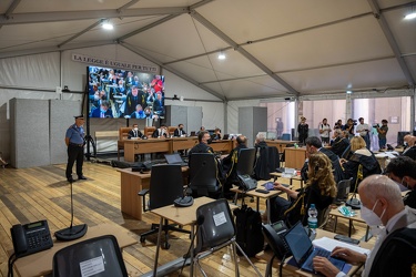 Genova, tribunale - primo giorno processo crollo ex Ponte Morand