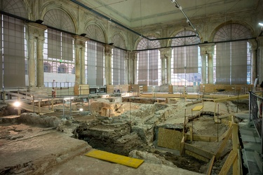 Genova, loggia piazza Banchi - scavi archeologici