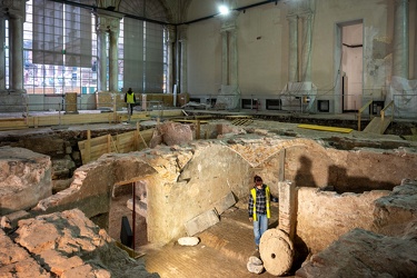 Genova, loggia piazza Banchi - scavi archeologici