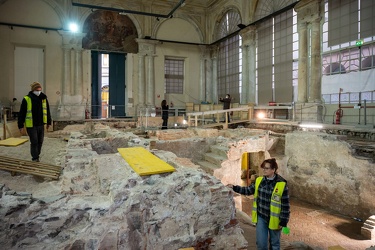 Genova, loggia piazza Banchi - scavi archeologici