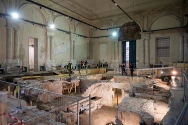 Genova, loggia piazza Banchi - scavi archeologici