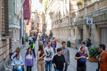 Genova, turisti in centro per weekend di Paqua