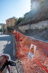 Genova, Borgoratti - cantiere in via Cadighiara