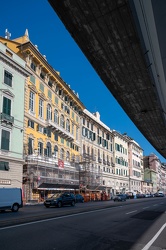 Genova, via Gramsci - palazzo su via del Campo 12, futuro hotel 