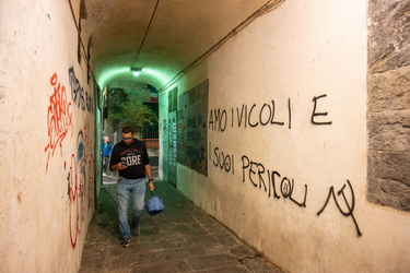 Genova, vicoli centro storico notte