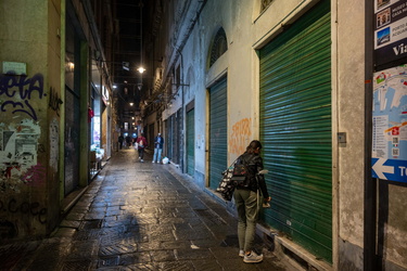 Genova, vicoli centro storico notte