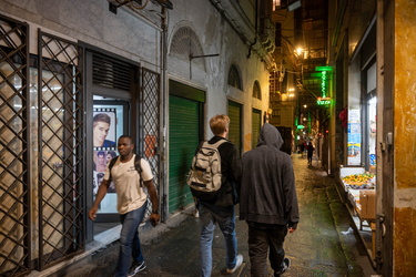 Genova, vicoli centro storico notte