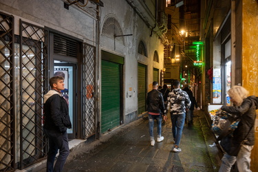 Genova, vicoli centro storico notte