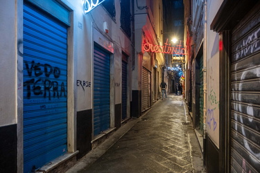 Genova, vicoli centro storico notte
