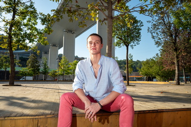 Genova, Jacopo Bellussi, primo ballerino di Hamburg Ballet, foto