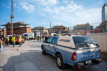 Genova, stazione Brignole - ritrovato ordigno seconda guerra mon