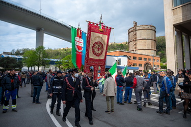 Genova, Campi - stabilimento ansaldo - celebrazioni 25 aprile co