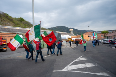 Genova, Campi - stabilimento ansaldo - celebrazioni 25 aprile co