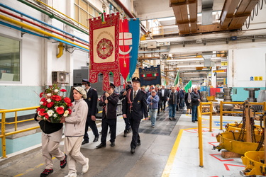 Genova, Campi - stabilimento ansaldo - celebrazioni 25 aprile co