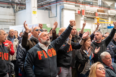 Genova, Campi - stabilimento ansaldo - celebrazioni 25 aprile co