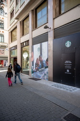 Genova, via porta degli archi - prossima apertura Starbucks