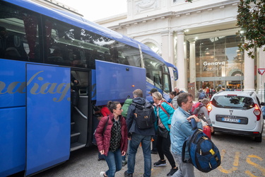 Genova, stazione Principe - secondo weekend con autobus sostitut