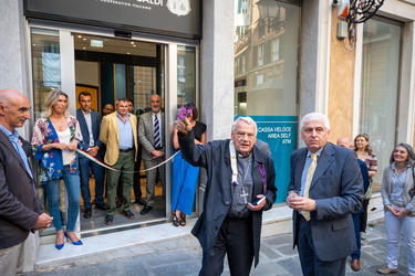 Genova, piazza Rovere - inaugurazione filiale banco Pianfei