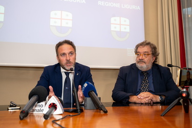 Genova, regione liguria - conferenza stampa Alessandro Piana