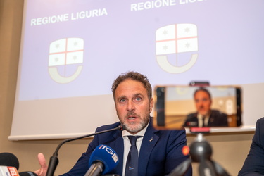 Genova, regione liguria - conferenza stampa Alessandro Piana